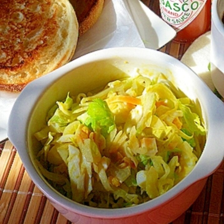 しゃくしゃく野菜をほこほこ玉子でしっとりサラダ